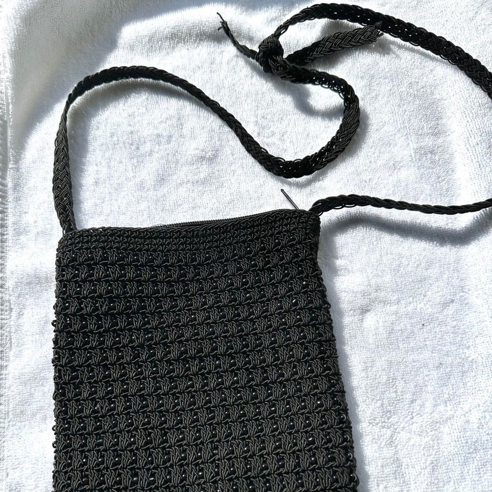 Small 8 x 7" Black Handbag Shoulder Purse
